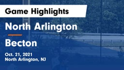 North Arlington  vs Becton  Game Highlights - Oct. 21, 2021