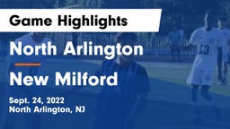North Arlington  vs New Milford  Game Highlights - Sept. 24, 2022