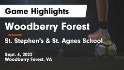 Woodberry Forest  vs St. Stephen's & St. Agnes School Game Highlights - Sept. 6, 2022