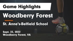 Woodberry Forest  vs St. Anne's-Belfield School Game Highlights - Sept. 23, 2022