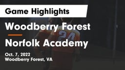 Woodberry Forest  vs Norfolk Academy Game Highlights - Oct. 7, 2022