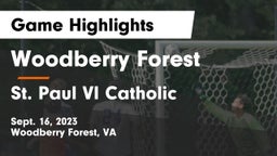 Woodberry Forest  vs St. Paul VI Catholic  Game Highlights - Sept. 16, 2023