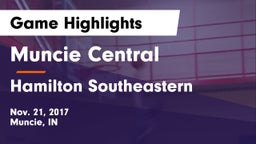Muncie Central  vs Hamilton Southeastern  Game Highlights - Nov. 21, 2017