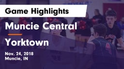 Muncie Central  vs Yorktown  Game Highlights - Nov. 24, 2018