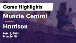 Muncie Central  vs Harrison  Game Highlights - Feb. 8, 2019