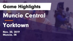 Muncie Central  vs Yorktown  Game Highlights - Nov. 30, 2019