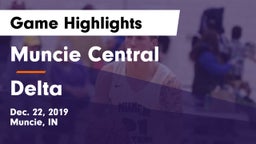 Muncie Central  vs Delta  Game Highlights - Dec. 22, 2019