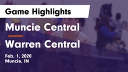 Muncie Central  vs Warren Central  Game Highlights - Feb. 1, 2020