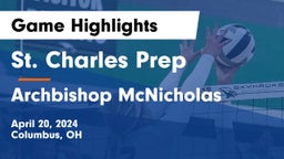 St. Charles Prep vs Archbishop McNicholas  Game Highlights - April 20, 2024