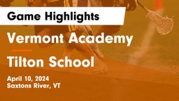 Vermont Academy vs Tilton School Game Highlights - April 10, 2024