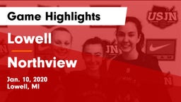 Lowell  vs Northview  Game Highlights - Jan. 10, 2020