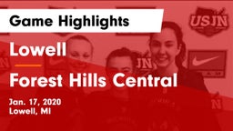 Lowell  vs Forest Hills Central Game Highlights - Jan. 17, 2020