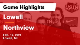 Lowell  vs Northview  Game Highlights - Feb. 12, 2021