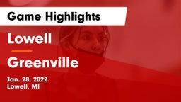 Lowell  vs Greenville  Game Highlights - Jan. 28, 2022