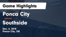 Ponca City  vs Southside  Game Highlights - Dec. 6, 2018