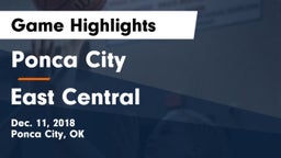 Ponca City  vs East Central  Game Highlights - Dec. 11, 2018