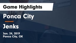 Ponca City  vs Jenks Game Highlights - Jan. 24, 2019