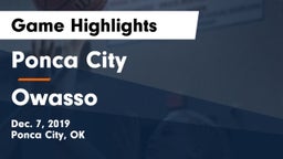 Ponca City  vs Owasso  Game Highlights - Dec. 7, 2019