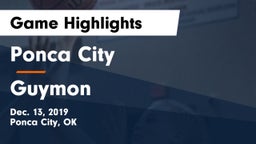 Ponca City  vs Guymon  Game Highlights - Dec. 13, 2019