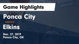 Ponca City  vs Elkins  Game Highlights - Dec. 27, 2019