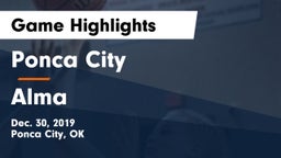 Ponca City  vs Alma  Game Highlights - Dec. 30, 2019