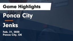 Ponca City  vs Jenks  Game Highlights - Feb. 21, 2020