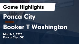 Ponca City  vs Booker T Washington  Game Highlights - March 8, 2020