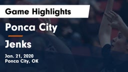 Ponca City  vs Jenks  Game Highlights - Jan. 21, 2020