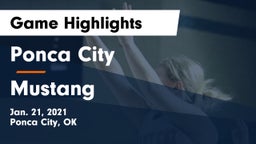 Ponca City  vs Mustang  Game Highlights - Jan. 21, 2021