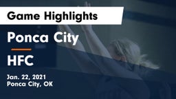 Ponca City  vs HFC  Game Highlights - Jan. 22, 2021
