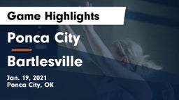 Ponca City  vs Bartlesville  Game Highlights - Jan. 19, 2021