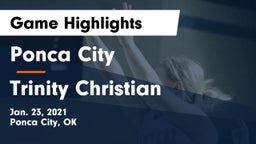 Ponca City  vs Trinity Christian Game Highlights - Jan. 23, 2021