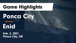 Ponca City  vs Enid  Game Highlights - Feb. 2, 2021