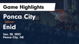 Ponca City  vs Enid  Game Highlights - Jan. 30, 2023