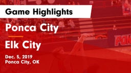 Ponca City  vs Elk City  Game Highlights - Dec. 5, 2019