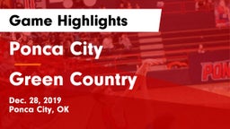 Ponca City  vs Green Country Game Highlights - Dec. 28, 2019