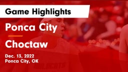 Ponca City  vs Choctaw  Game Highlights - Dec. 13, 2022