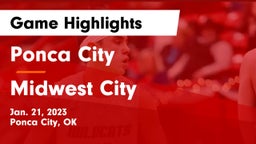 Ponca City  vs Midwest City  Game Highlights - Jan. 21, 2023