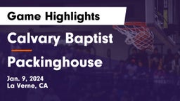 Calvary Baptist  vs Packinghouse Game Highlights - Jan. 9, 2024