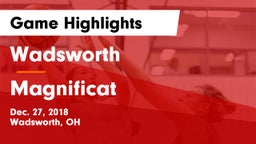 Wadsworth  vs Magnificat  Game Highlights - Dec. 27, 2018