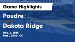 Poudre  vs Dakota Ridge  Game Highlights - Dec. 1, 2018