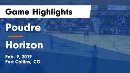 Poudre  vs Horizon  Game Highlights - Feb. 9, 2019