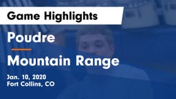 Poudre  vs Mountain Range  Game Highlights - Jan. 10, 2020