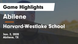 Abilene  vs Harvard-Westlake School Game Highlights - Jan. 2, 2020