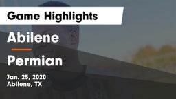 Abilene  vs Permian  Game Highlights - Jan. 25, 2020
