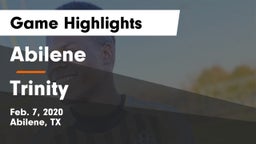Abilene  vs Trinity  Game Highlights - Feb. 7, 2020