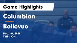 Columbian  vs Bellevue  Game Highlights - Dec. 18, 2020