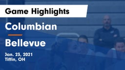 Columbian  vs Bellevue  Game Highlights - Jan. 23, 2021