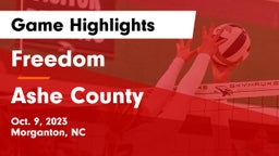 Freedom  vs Ashe County  Game Highlights - Oct. 9, 2023