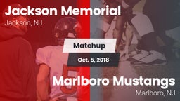 Matchup: Jackson Memorial vs. Marlboro Mustangs  2018
